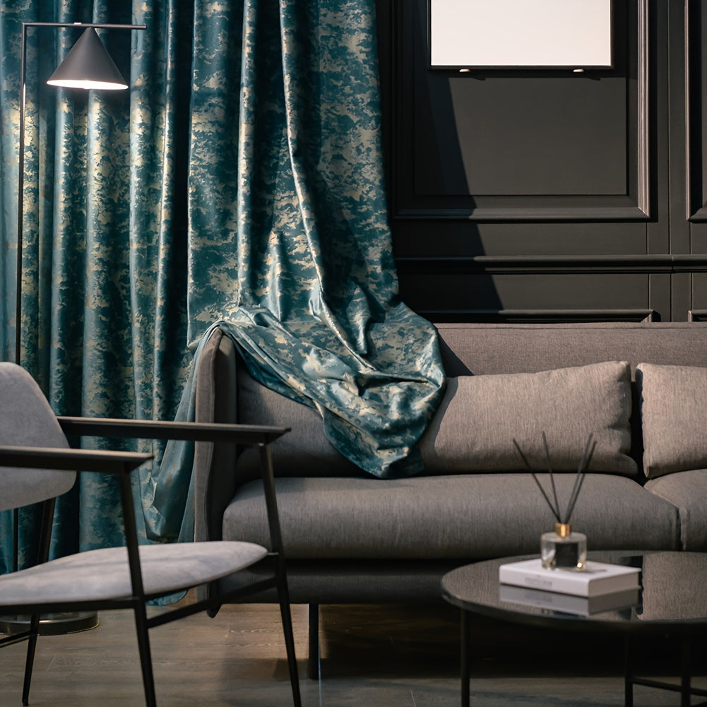 Cortina opaca de terciopelo para sala de estar, dormitorio, cocina y decoración del hogar