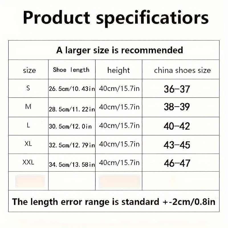 Uniseks suv o'tkazmaydigan rezina poyabzal qoplamalari yuqori bosimli yomg'ir botinkasi himoyachilari
