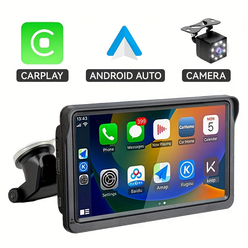 7-Inch Car Multimedia Stereo Touch Screen Android Auto CarPlay Universal