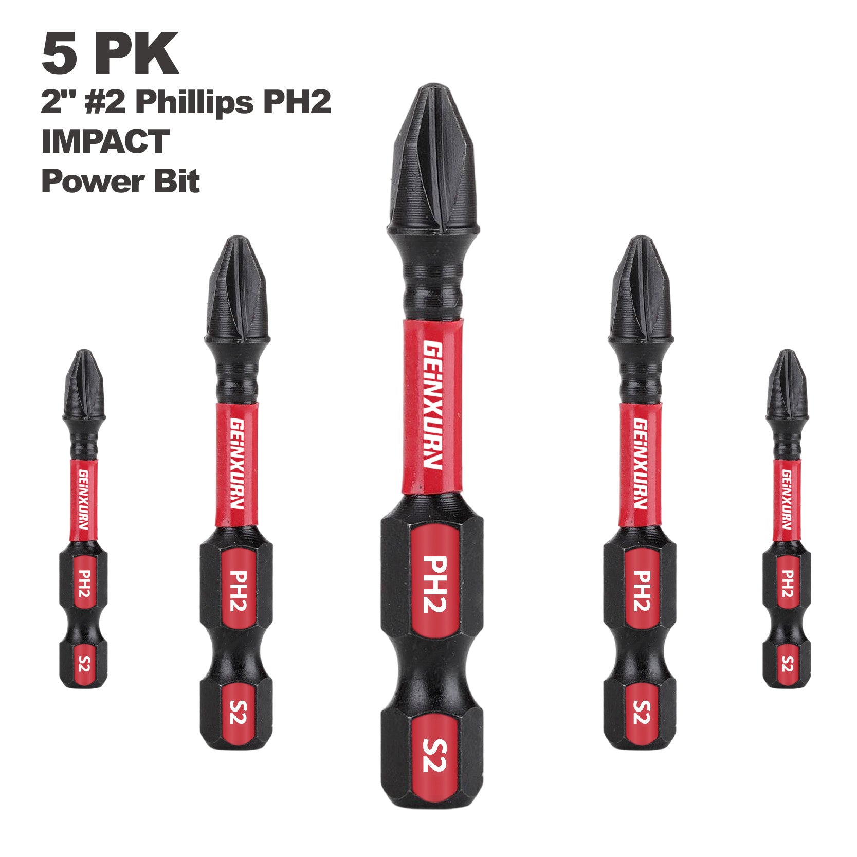 Impact Phillips Screwdriver Bits 50mm 5/10/20pcs for Wood Metal Plastic