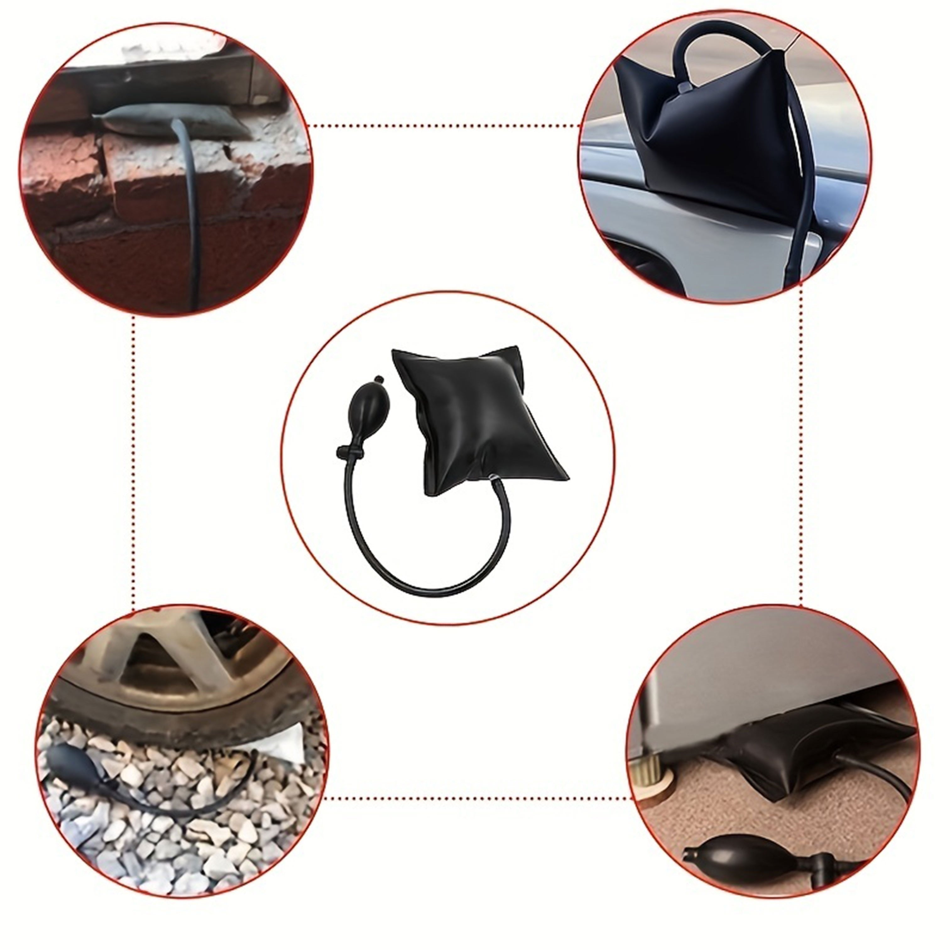 Автомобил эшикларини таъмирлаш ва фавқулодда очиш учун портатив ҳаво насос воситаси