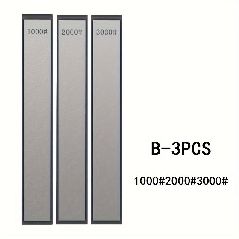 Set of 3/5/6 Diamond Whetstones for Fixed Angle Knife Sharpening with Sharpening Rod and Disc Tools