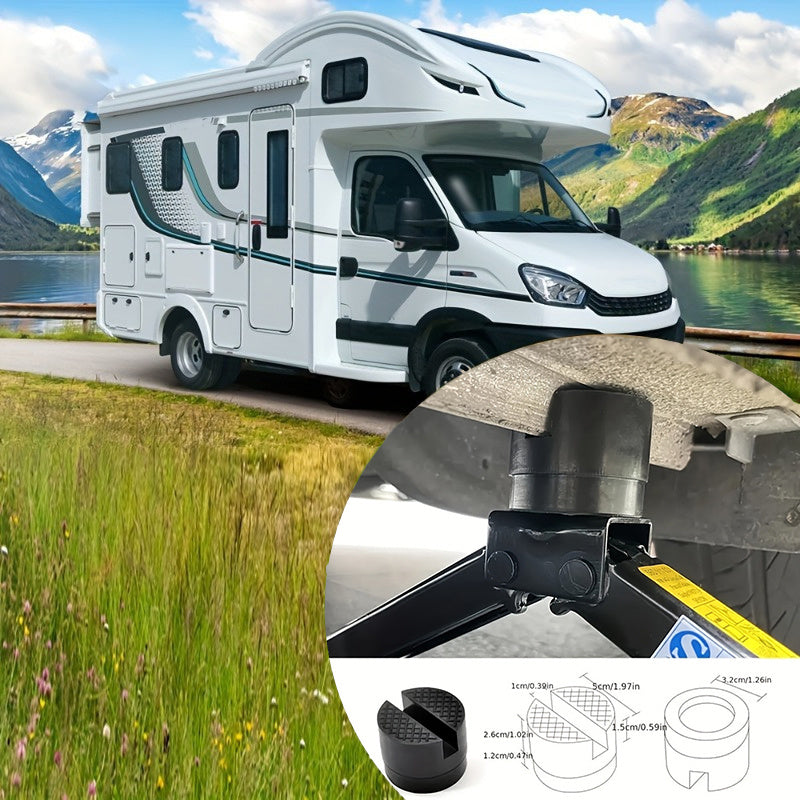 Adaptador de marco de goma con ranuras para calzo de coche universal para mantenimiento del vehículo