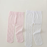 Girls' Dance Tights Set 2 Pack Nylon Spandex Solid Color All-Season for Kids