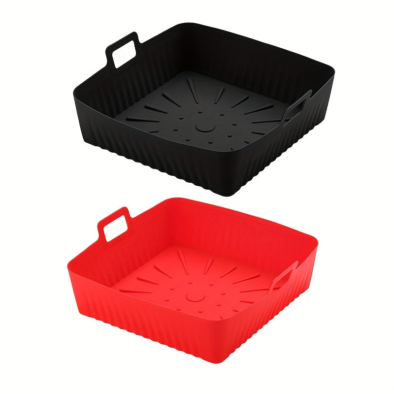 Kvadrat silikonli havo frayer uchun linzalar 22.86 sm, 6-9 Qt havo frayerlar uchun qayta ishlatiladigan qozon