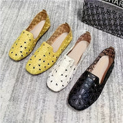 Ayollar uchun slip-on mokasinlar sintetik yostiqlangan ichki oyoq kiyim rezina tagli qulay kundalik va rasmiy poyabzal