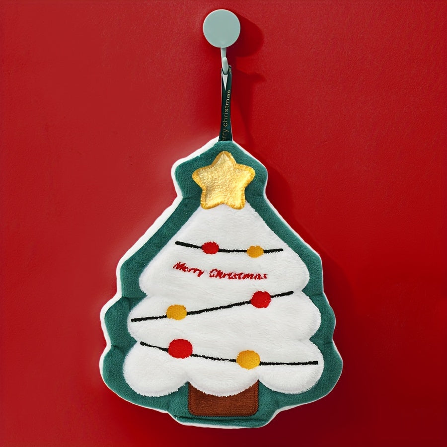 Yumshoq, bayramona qo'l sochiq, multfilm dizayni bilan, bayram sovg'alari va bezaklar uchun ajoyib.