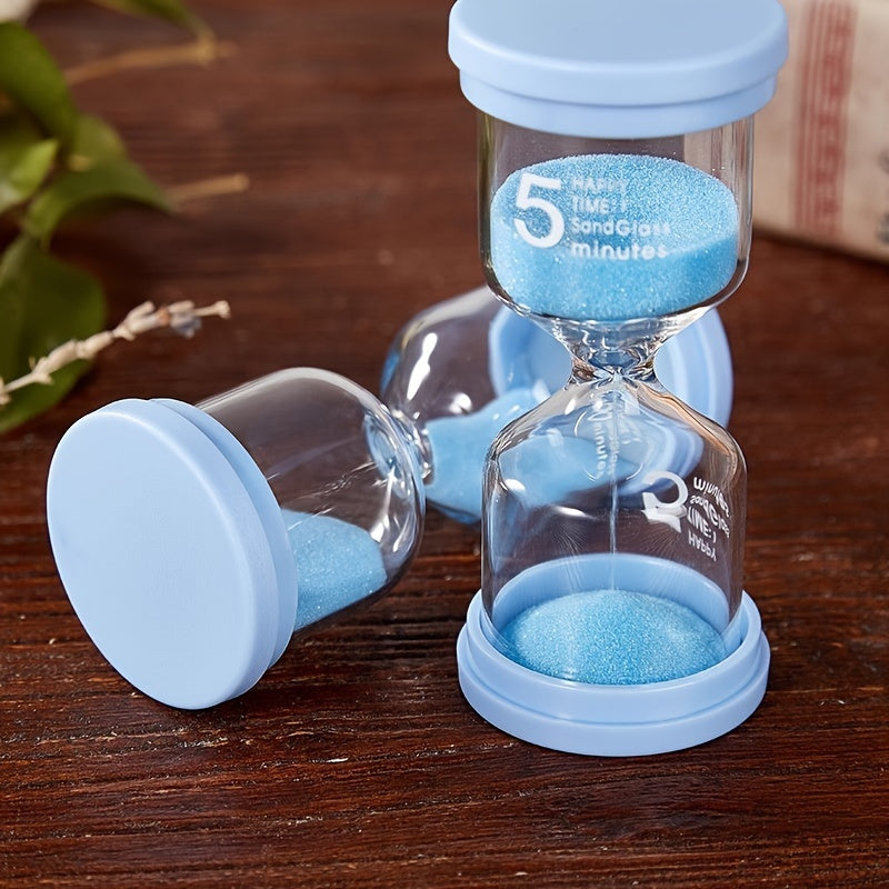 Vibrant Glass Sand Timer Set 5-30 Minutes for Games Classroom Home Office Decor