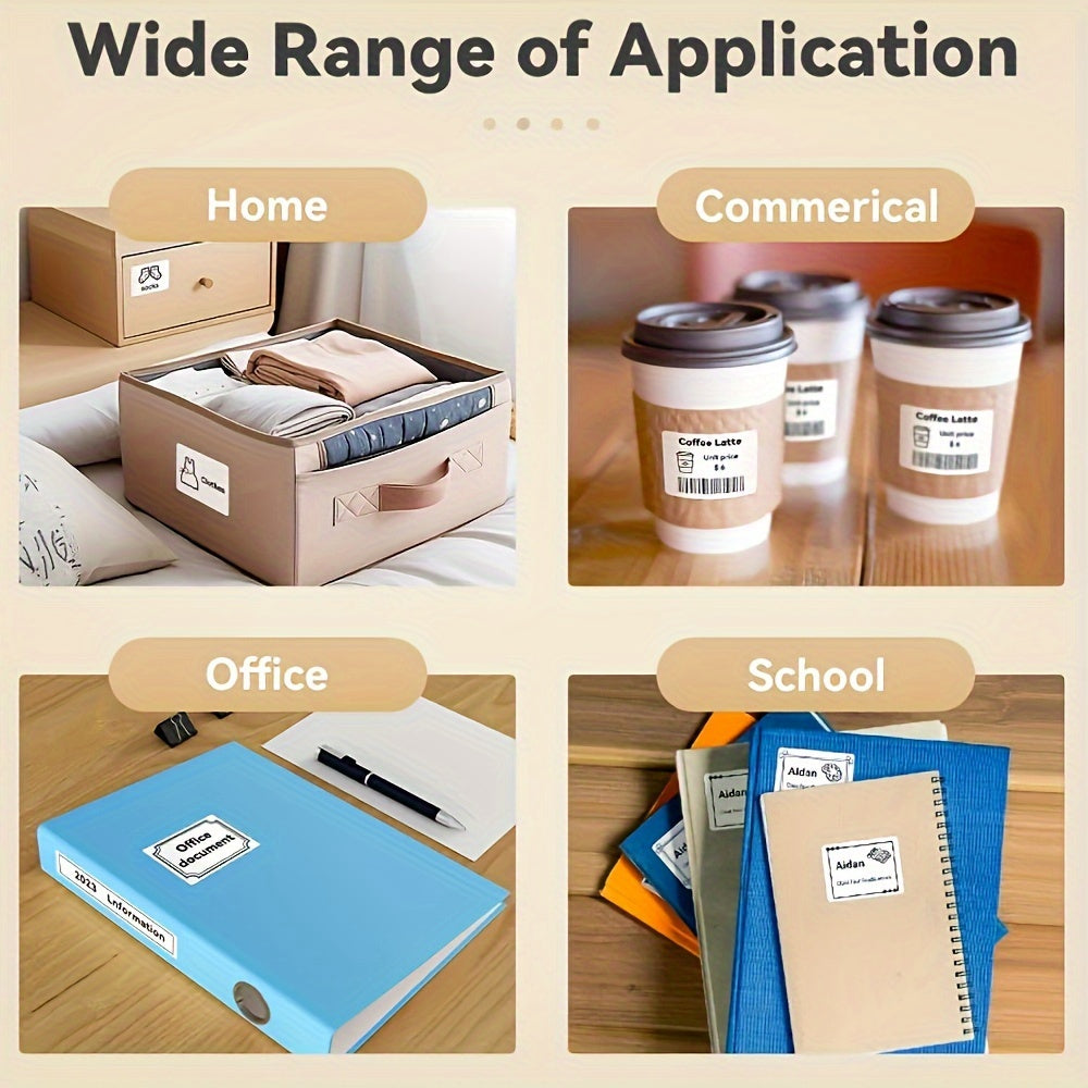 230 шт. термобумажных рулонов для этикеток 1,57x1,18 водонепроницаемых, прочных для штрихкодов, адресов, ценников