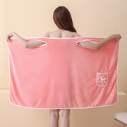 Women's Bath Towel with Pocket Absorbent and Adjustable for Bathroom and Home
