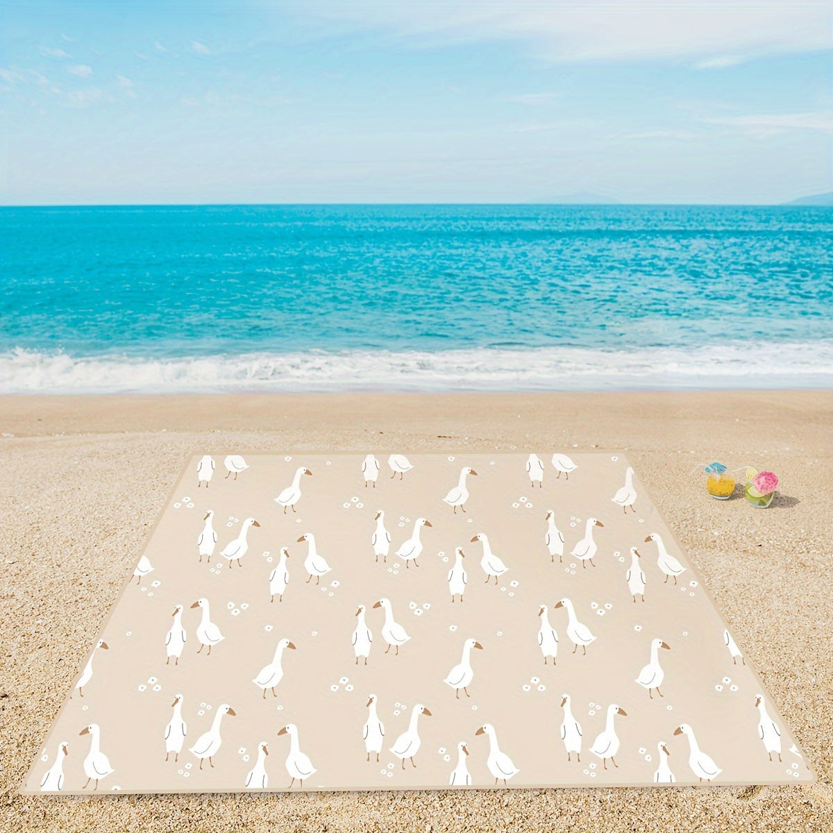 Kids Play Mat 109x109 cm Waterproof Non-Slip Foldable for Crawling and Play