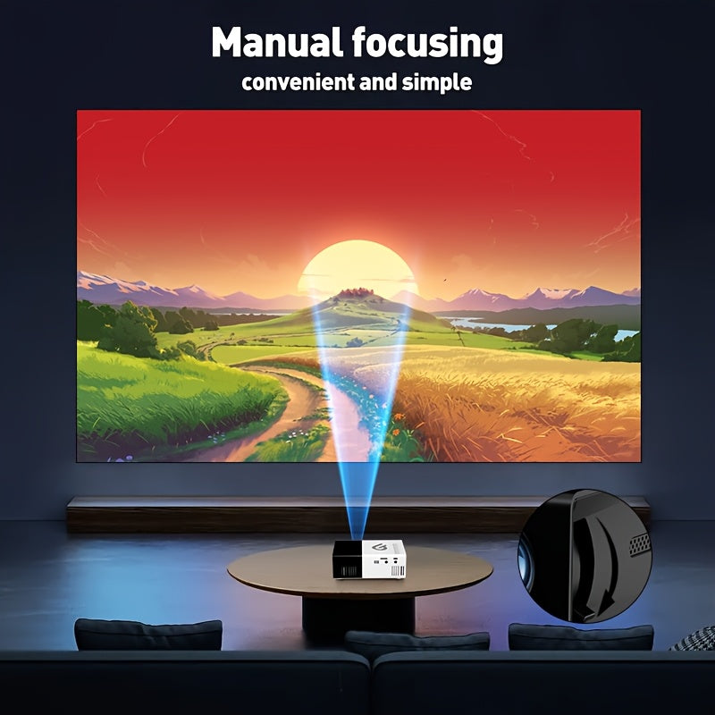 Mini Home Theater Projector for Movies and Games with USB SD Remote