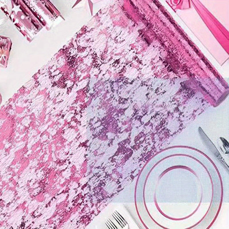 Camino de mesa dorado para bodas y fiestas, 72 pulgadas, decoración elegante