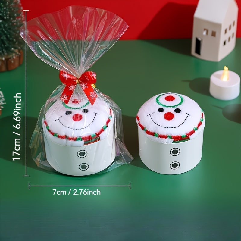 Christmas Kitchen Towel Set Santa Snowman Tree Microfiber Holiday Decor Gift