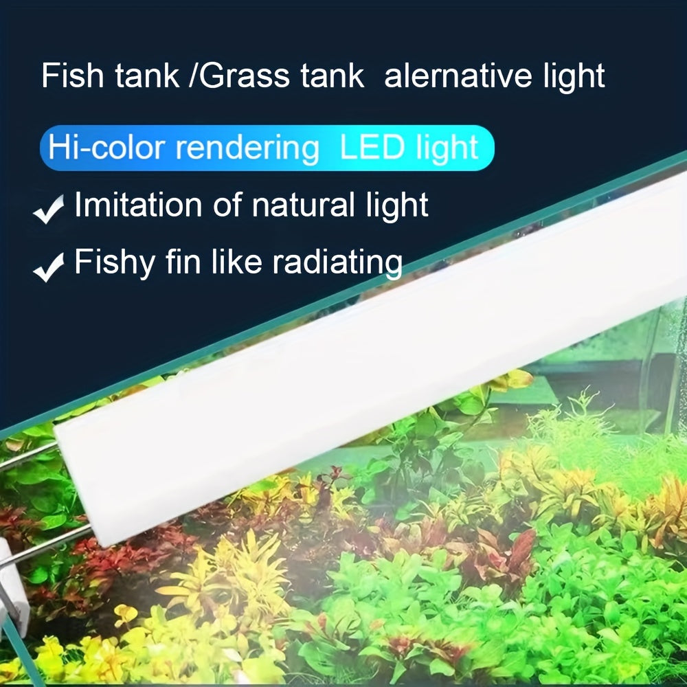 Small LED Aquarium Light Bar for Water Grass and Aquatic Plants Thin Water Tank Lighting