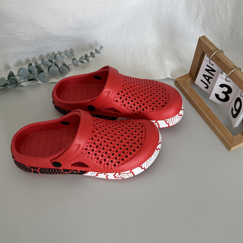 Женские дышащие шлепанцы из EVA двухцветные с вентиляцией, повседневная обувь