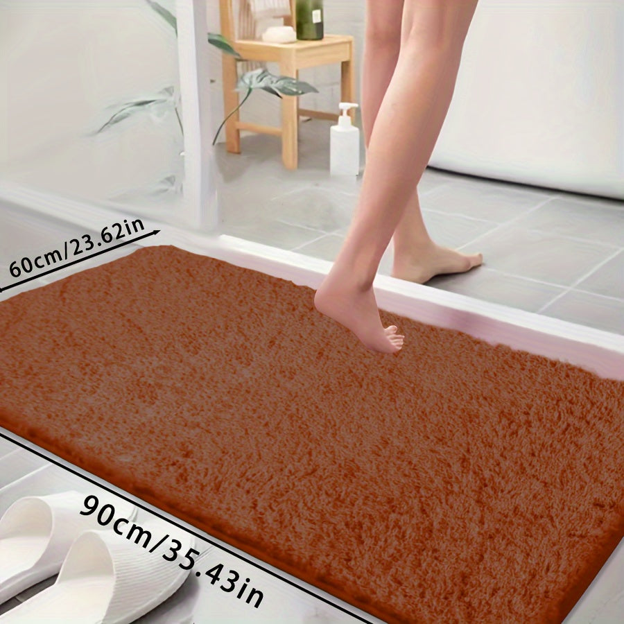 Ultra-Soft Non-Slip Absorbent Bathtub Mat for Bathroom and Laundry
