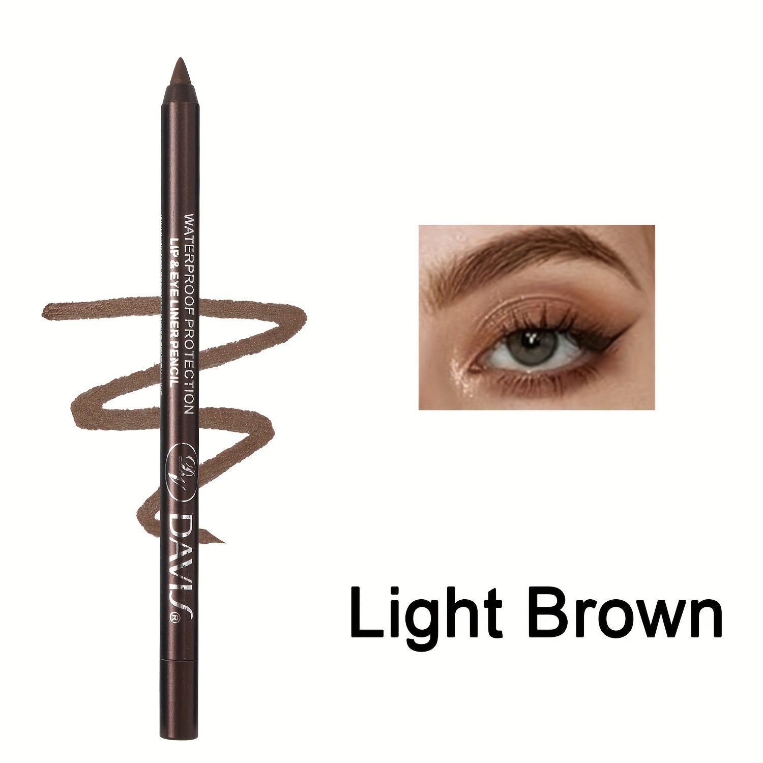 Waterproof Eyeliner Pencil Long-Lasting Bold Eye Makeup in Various Shades