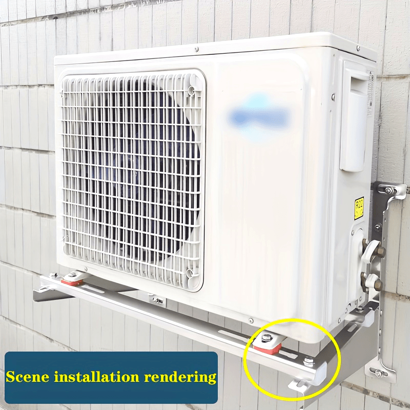 Insulation Pads for Air Conditioner Mounting Red White Noise-Reducing Non-Electric