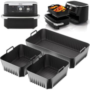 Yog'li bo'lmagan silikonli havo frayer uchun katta qirrali plastinalar, sog'lom pishirish uchun chuqur qovurish aksessuarlar