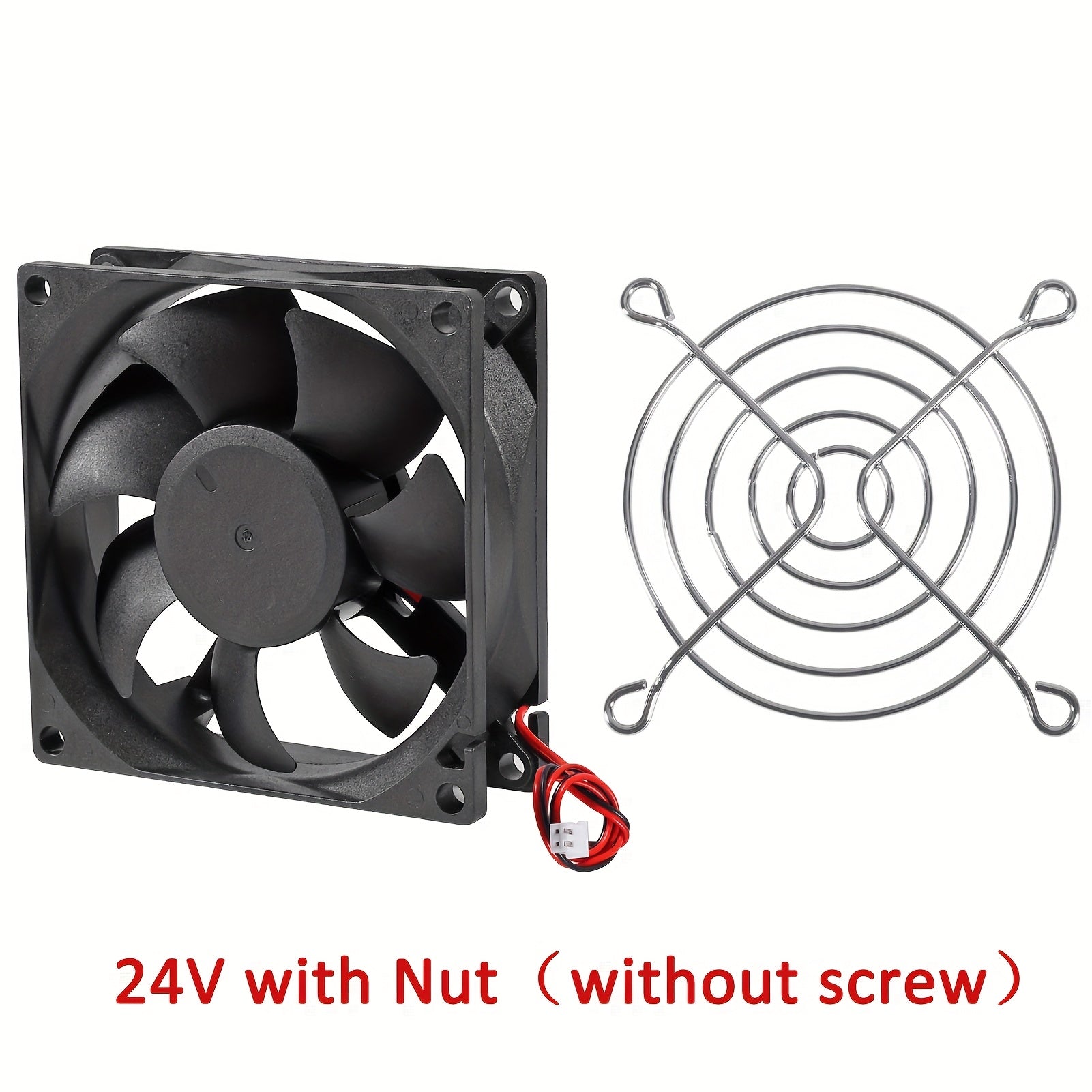 Quiet Brushless Cooling Fan 80x80x25mm USB 2800 RPM Black Copper Heat Sink