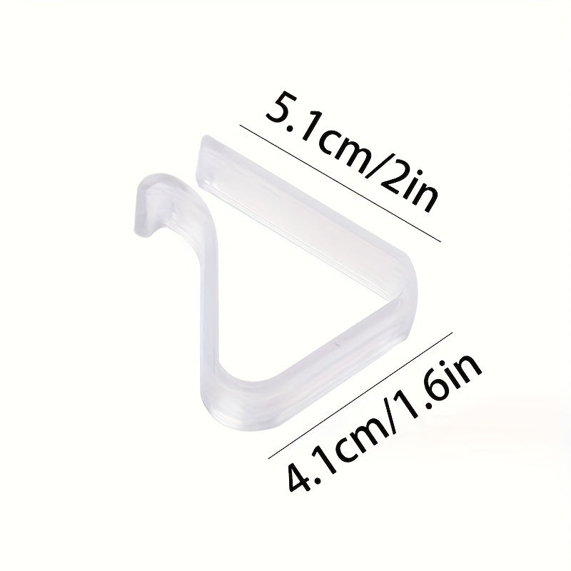 Tablecloth Clips Pack of 8 White Plastic Indoor Outdoor Secure Tablecloths