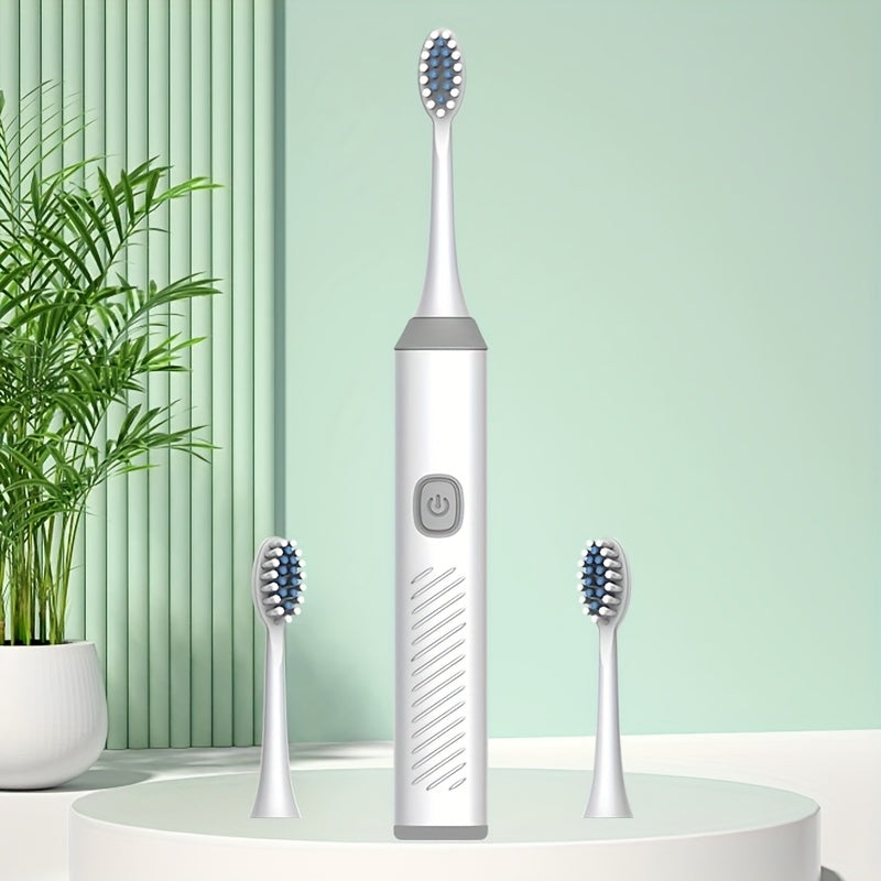 Electric Toothbrush for Adults White with Multiple Brush Heads, IPX7 Waterproof
