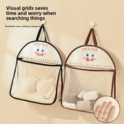 Nafas oladigan tarmoq saqlash sumkasi ichki kiyimlar va paypoq uchun, devorga o'rnatiladigan kir yuvish tashkilotchisi