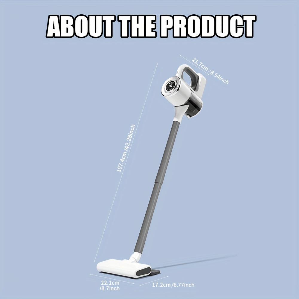 Uy ichida tozalash uchun ajraladigan uzun tutqichli simsiz qoʻl choʻntak tozalagichi