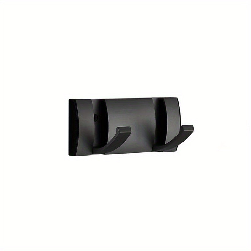 Black Foldable Wall Hook for Towels and Bathroom or Kitchen Storage