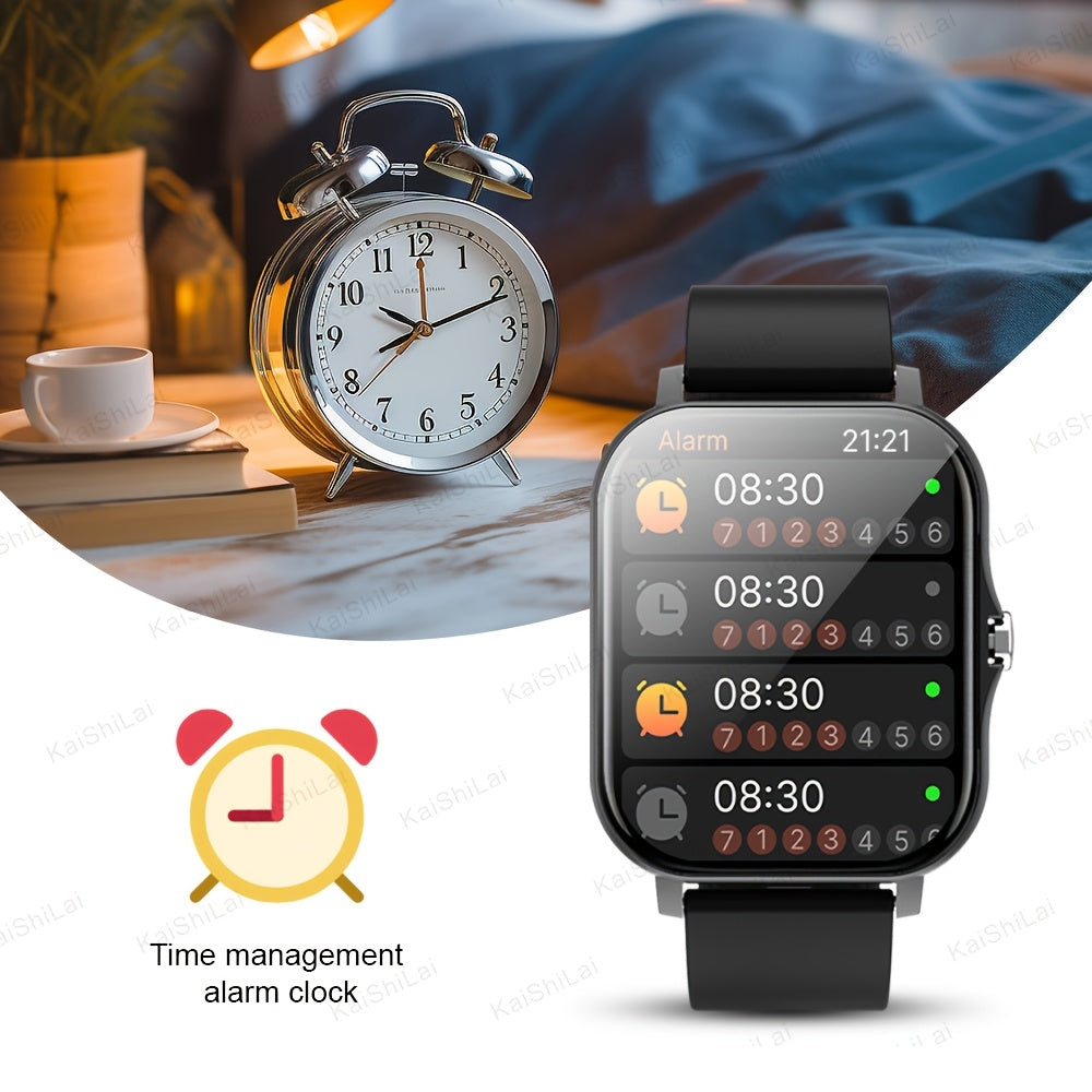 Smartwatch with 4.65cm Touch Screen, Fitness Tracker, Multi-Sport Modes, Wireless Calling