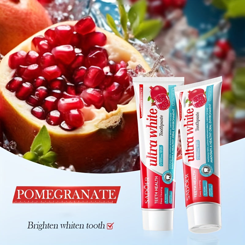 Pomegranate Toothpaste 100g Fluoride-Free Deep Clean Whitening