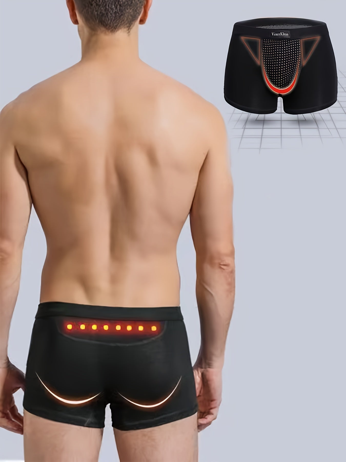 Boxers masculinos de algodón sólido y poliéster para uso diario y casual