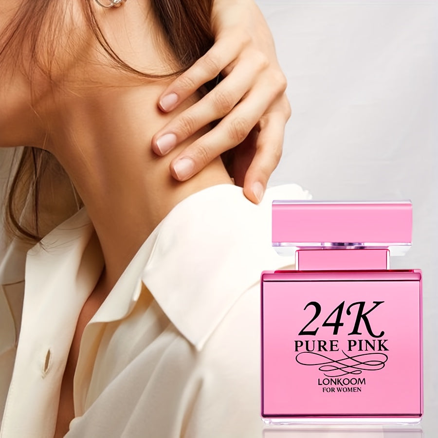 Eau de Parfum floral afrutado rosa para mujer de 100 ml con manzana, orquídea y ámbar