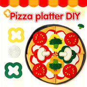 Kids' Toy Food Set 41-Piece Velvet Pizza Play Food for Children Kitchen Roleplay