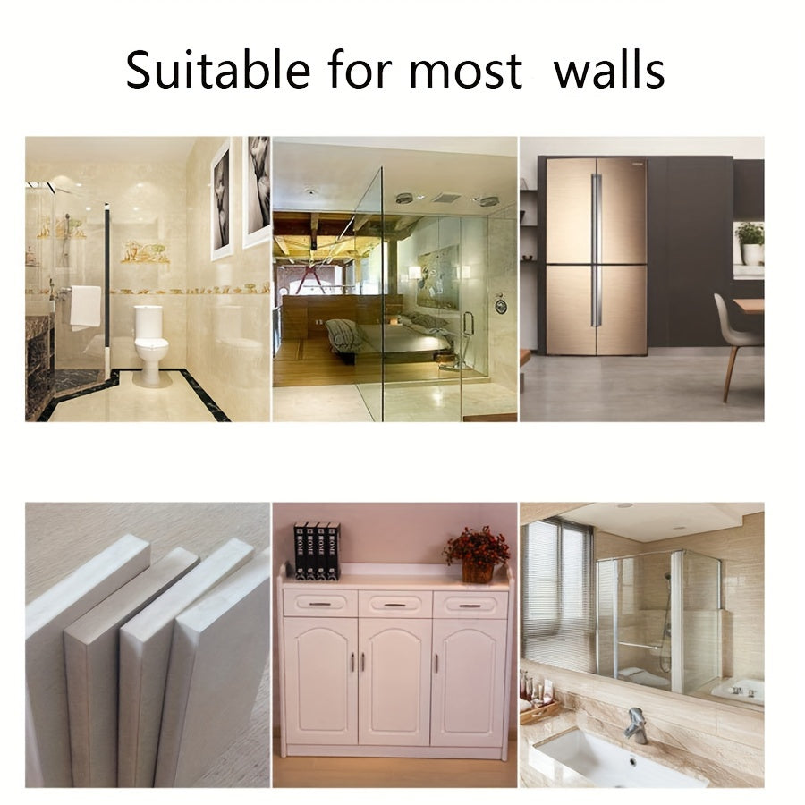 Juego de 10 ganchos adhesivos transparentes para estantes de cocina y baño