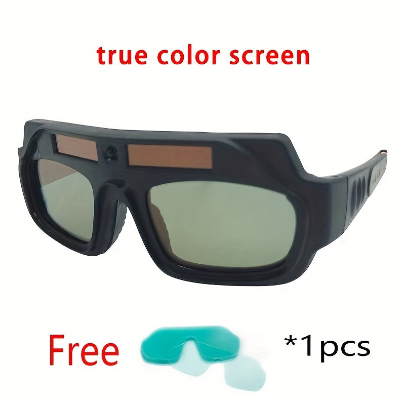 Welding Safety Glasses Auto-Darkening Protective Eyewear with Anti-Glare Solar Cells