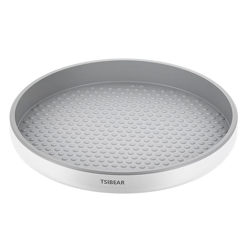 360° Rotating Kitchen Organizer Rack for Condiments and Fruit Tray