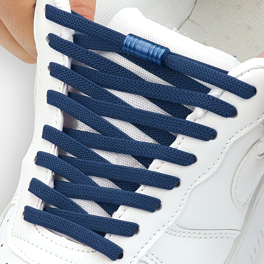 Unisex Elastic No-Tie Shoe Laces 2 Pairs High-Quality Universal
