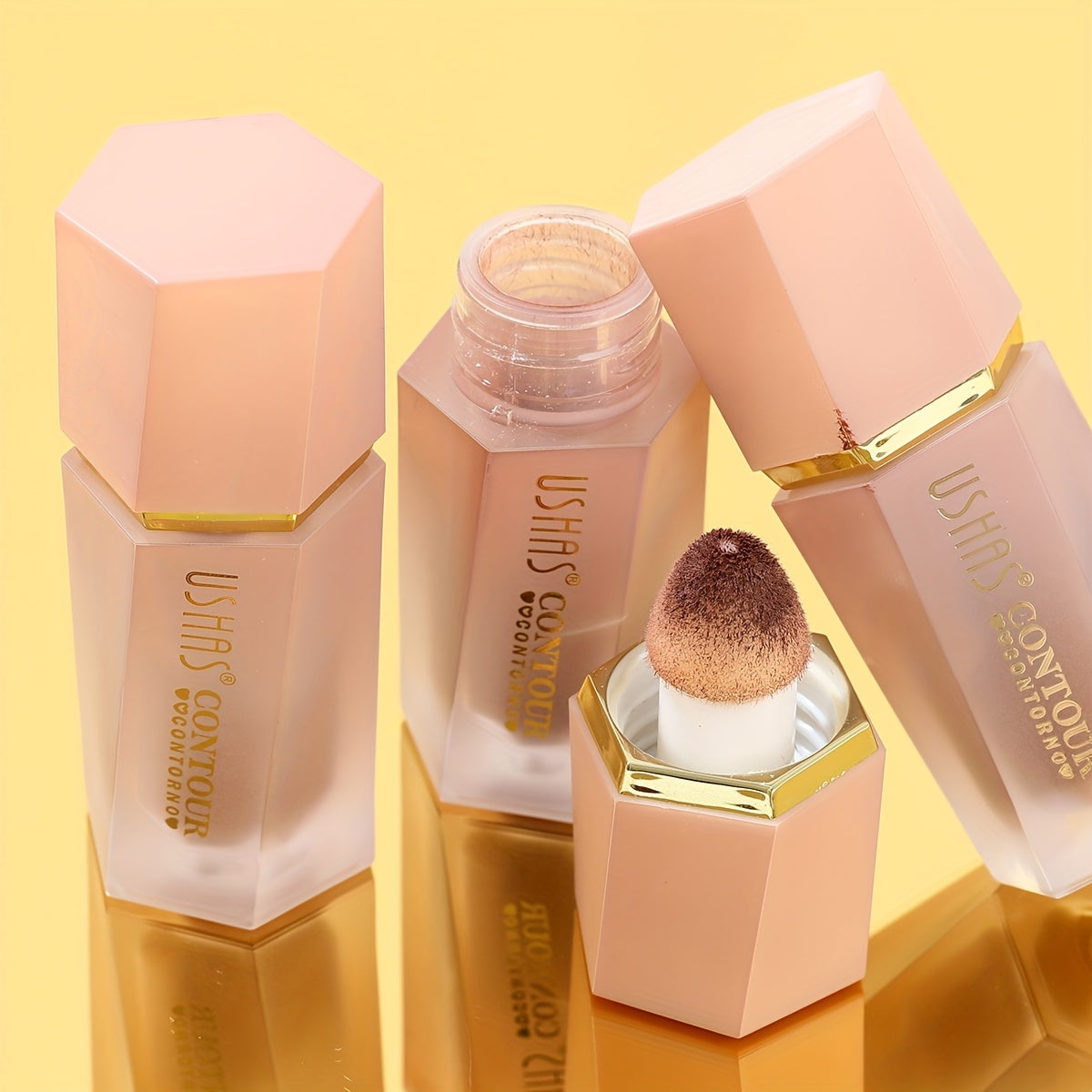 Corrector líquido para rostro de mujer y contorno - Hidratante, a prueba de agua, con aplicador de esponja