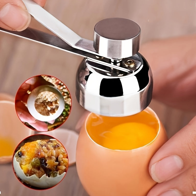 Stainless Steel Egg Opener and Separator for Household Use, 1 Piece