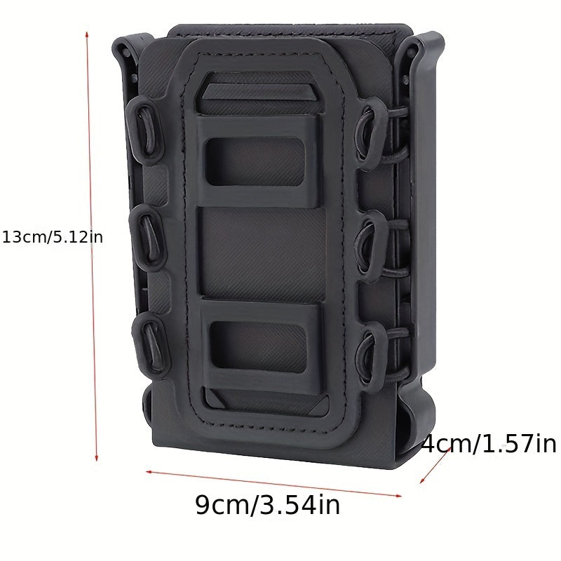 Funda para cargador de rifle 5.56mm 7.62mm M4 AR15 M16 AK Softshell Molle Negro