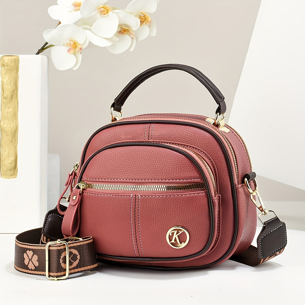 Женская стеганая сумка через плечо в спортивном стиле, устойчивая к пятнам, с фиксированными ремнями, на молнии, с подкладкой из полиэстера, с отделкой краев - универсальная сумка через плечо и тоут для подарка на День матери и Пасху.