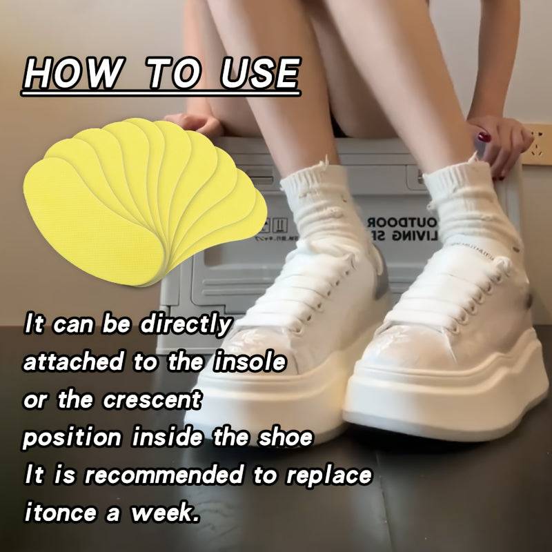 Unisex Gel Deodorant Insoles Shoe Inserts Sweat-Absorbing 12-100 Sizes