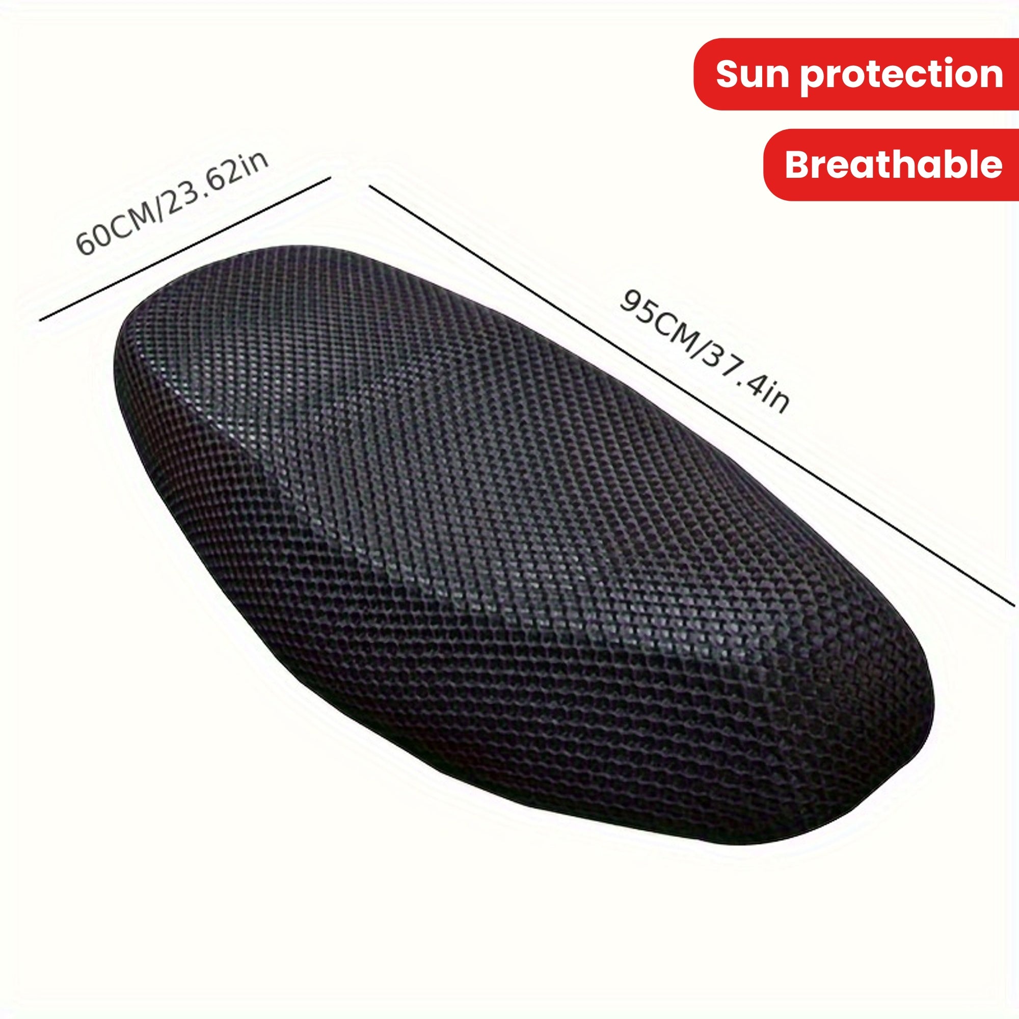 Universal Breathable Cell Grid Seat Cover for Car Motorcycle All Seasons