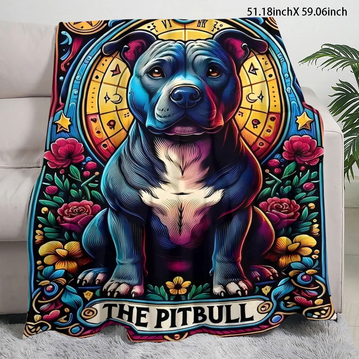 It yuragi uchun mo'ljallangan qora polyesterli it izlari bilan flanel yostiqcha, barcha mavsumlar uchun ko'p maqsadli