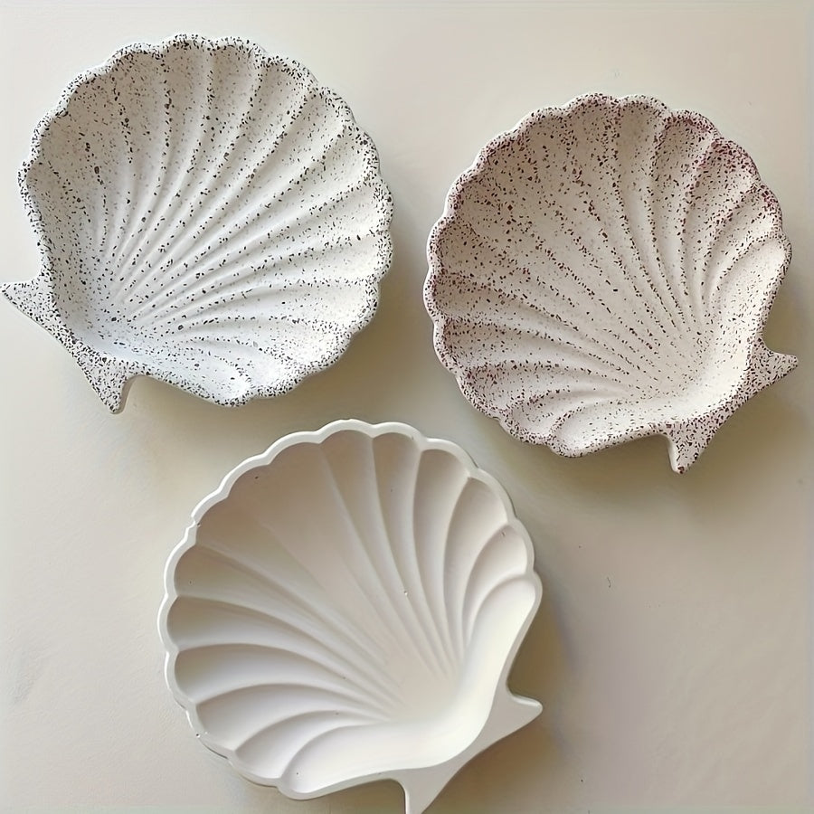 Silicone Ocean Shell Mold for DIY Plaster Ornaments and Storage Plates