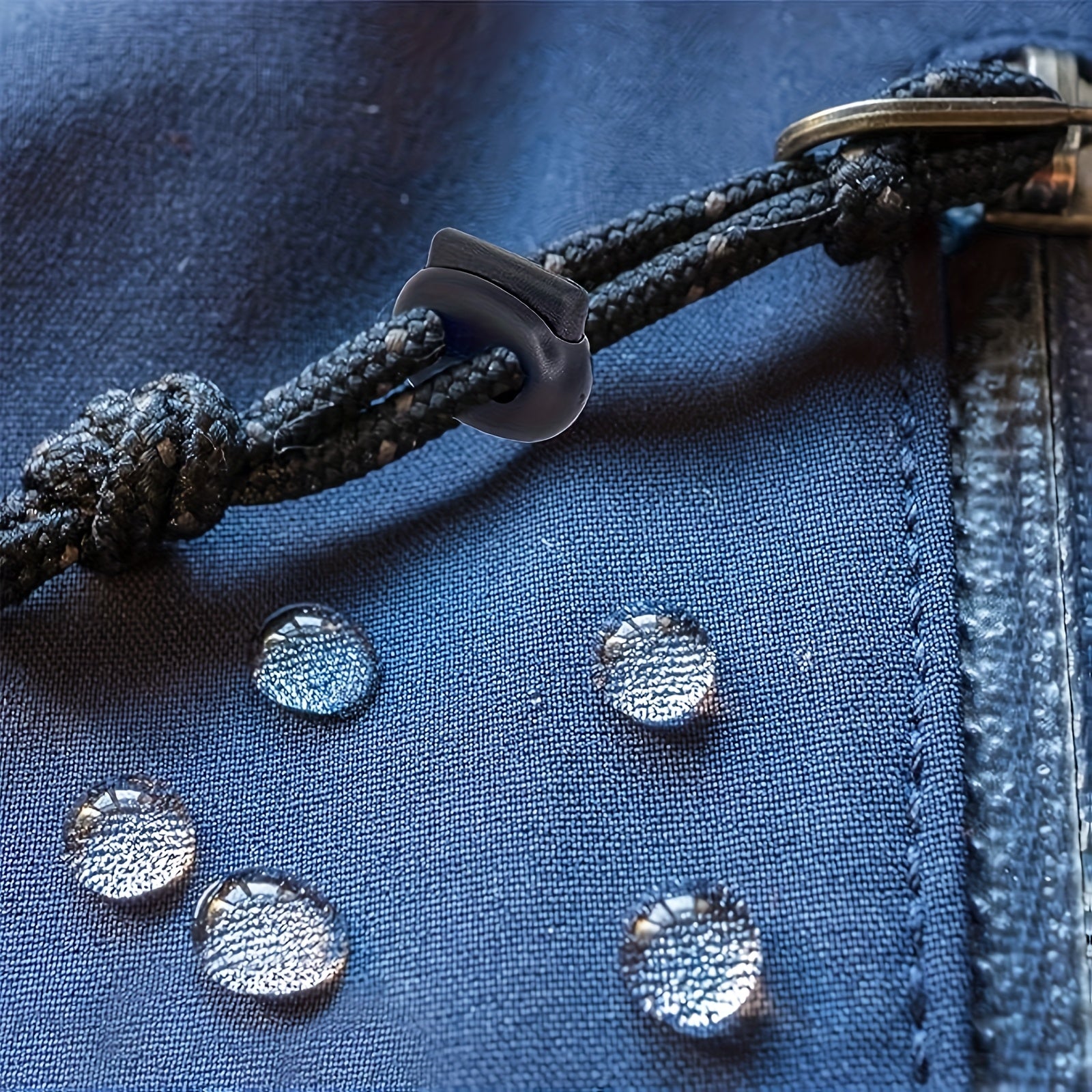 25pcs Plastic Cord Stoppers Double Hole Fastening for Bags Clothes Camping