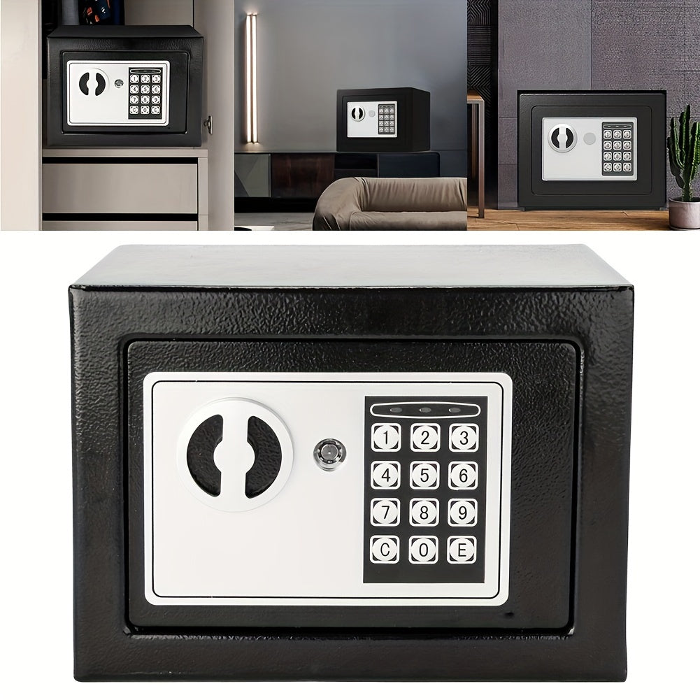 Digital Metal Security Safe with Combination and Key Lock for Valuables in Homes and Offices