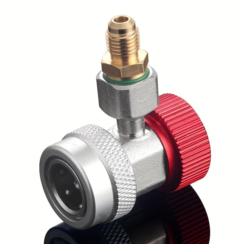 Set of 1 R134a Quick Coupler Adapters for Car AC System Recharging and Maintenance